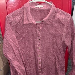 Maurices Mauve Star Pattern Shirt